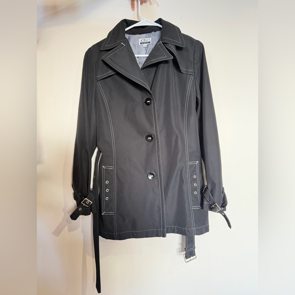 Jones Studio Women's Black Trench Coat
